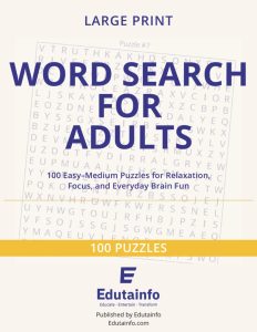 Large Print Word Search for Adults by Edutainfo