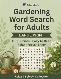 Gardening Word Search for Adults